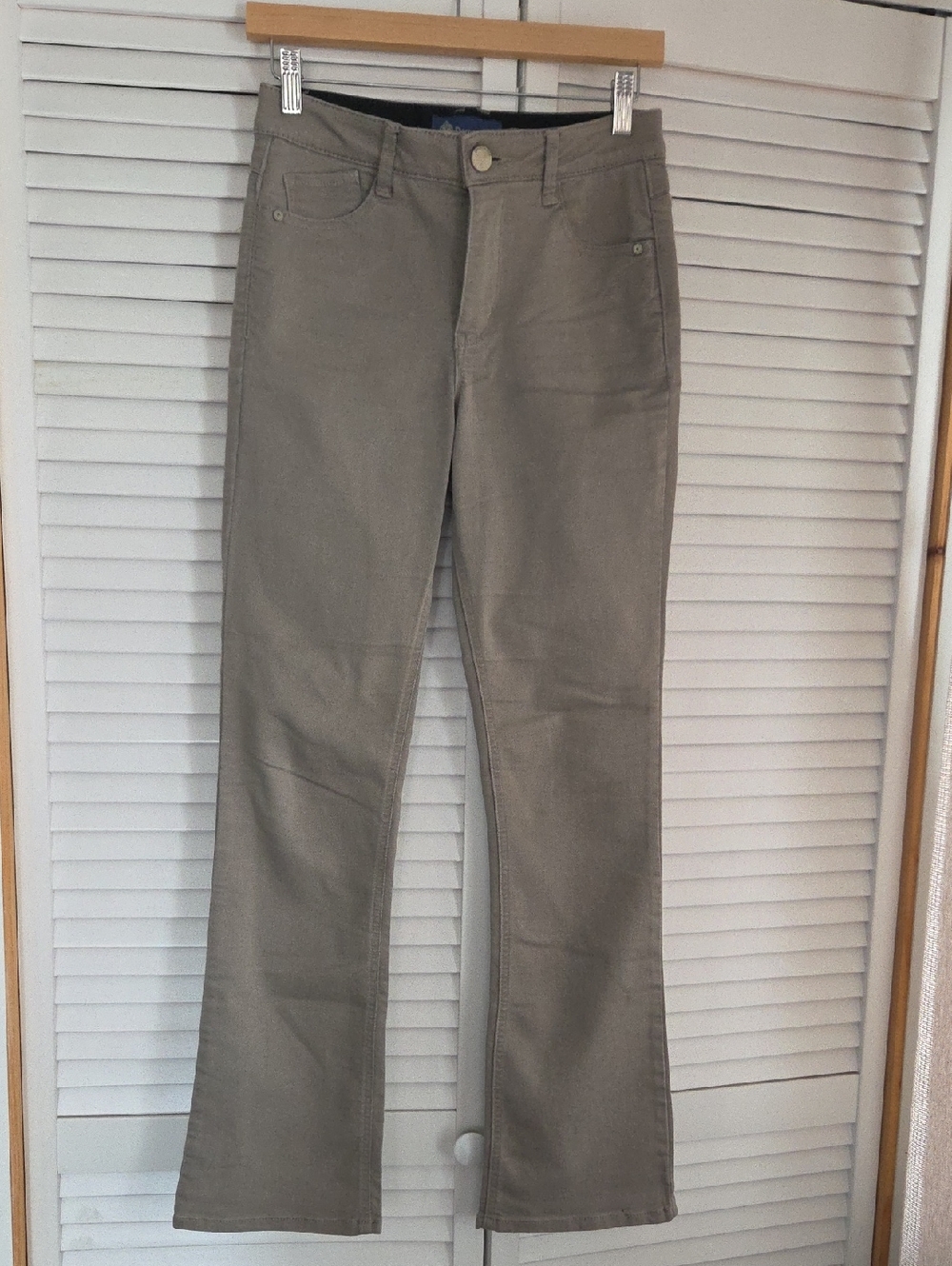 Democracy Women's Taupe Slim Bootcut Jeans